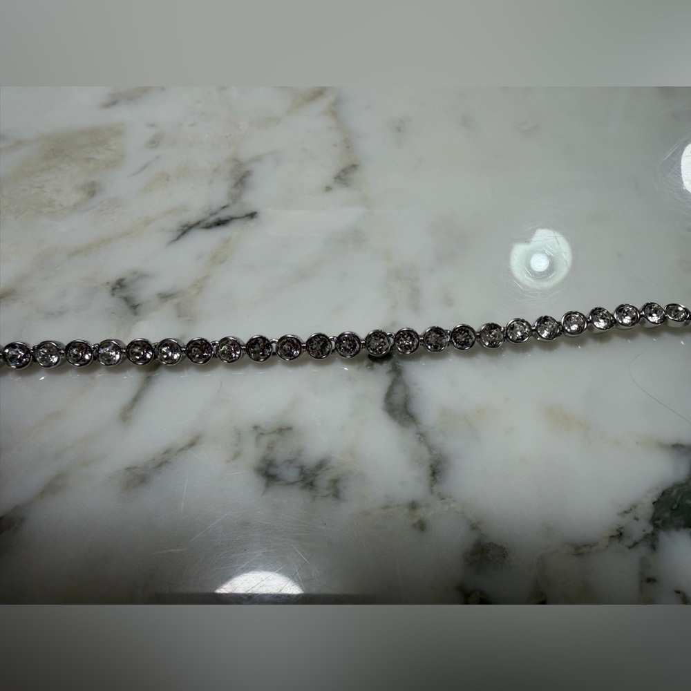 Swarovski Silver Crystal Line Bracelet
